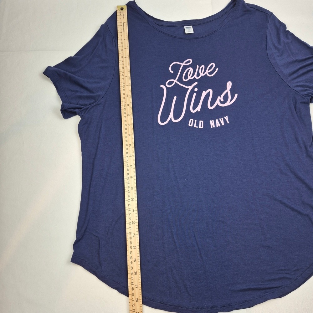 Old Navy XXL & XXL Tall Graphic Tee Lot Love Wins Be Cool Be Kind Pride Positive - Picture 11 of 15